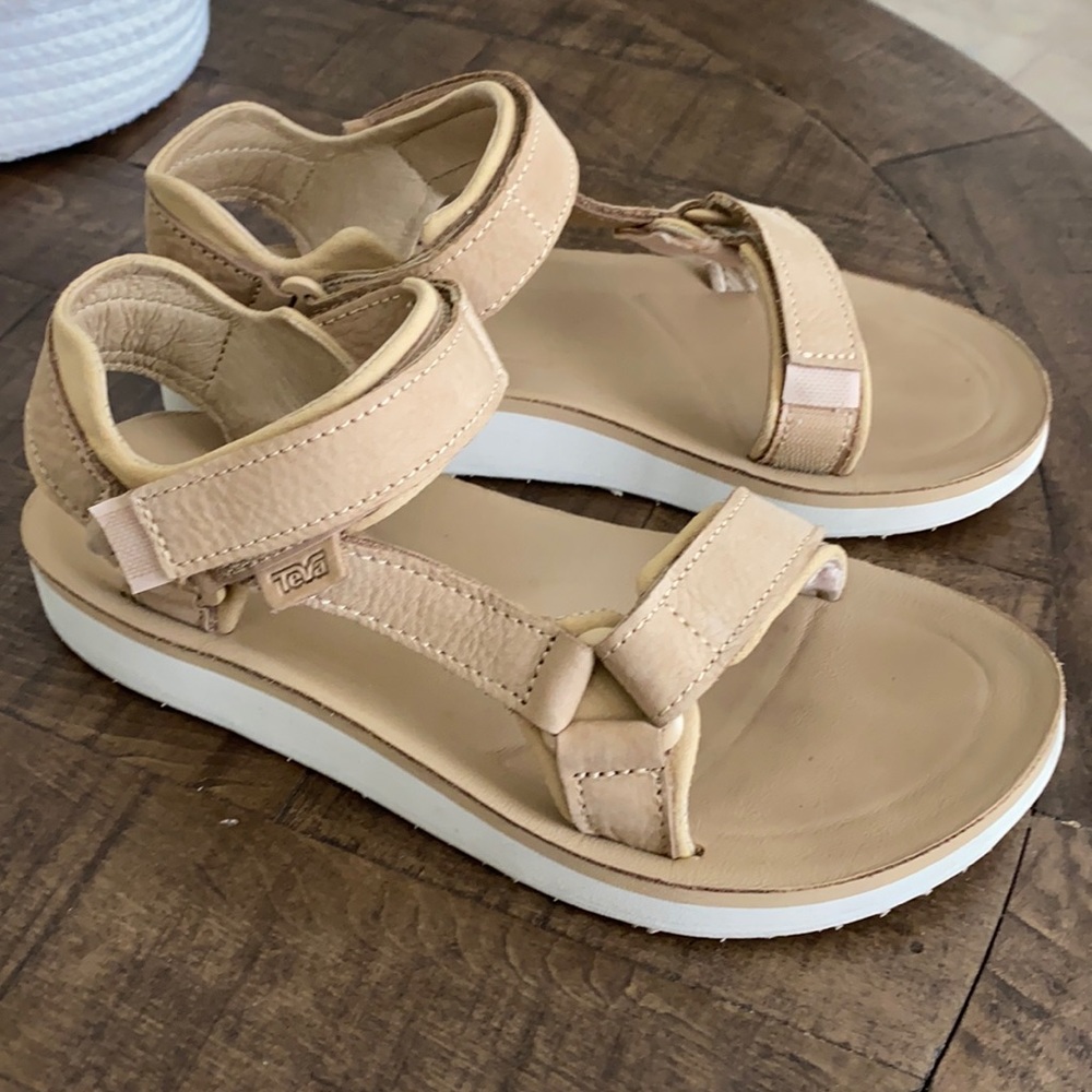 Leather Teva original premier universal sandal